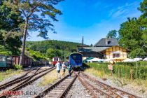 Bahnhof Hüinghausen - Der Bahnhof Hüinghausen ist nun ein Schmalspur-Bahnhof, war früher aber ein Normalspur-Bahnhof. • © ummeteck.de - Christian Schön